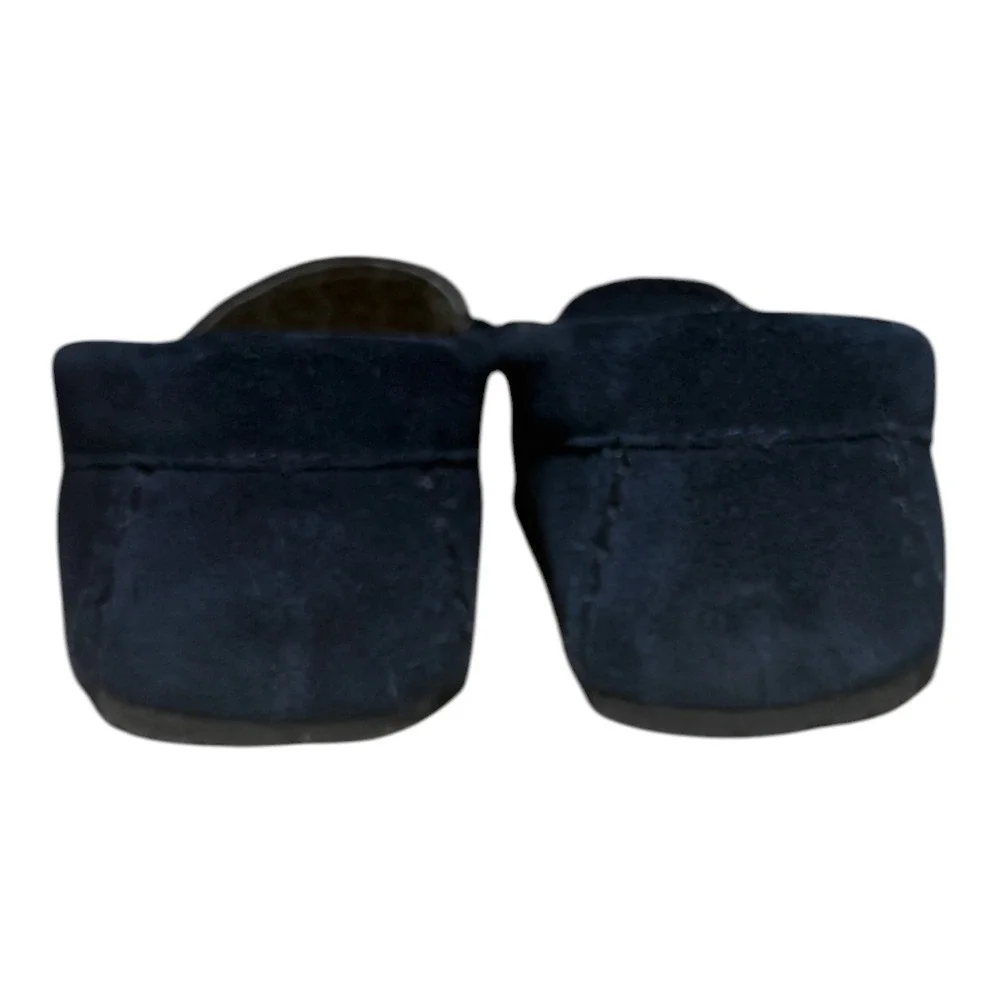 Lands end slip on suede moccasin flannel lined indoor / outdoor by lands end 8